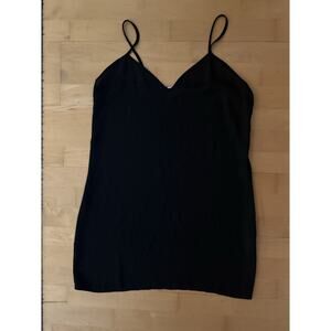 Amour Vert Black Mini Slip Dress Tunic M